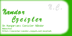 nandor czeizler business card